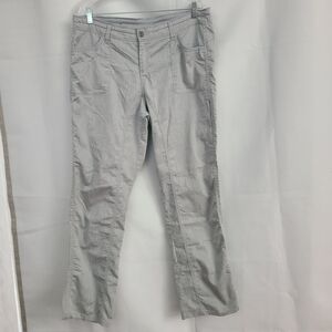 Kuhl Women 16 Regular Gray Hiking Camping Outdoor Linen Blend Lightweight Pants